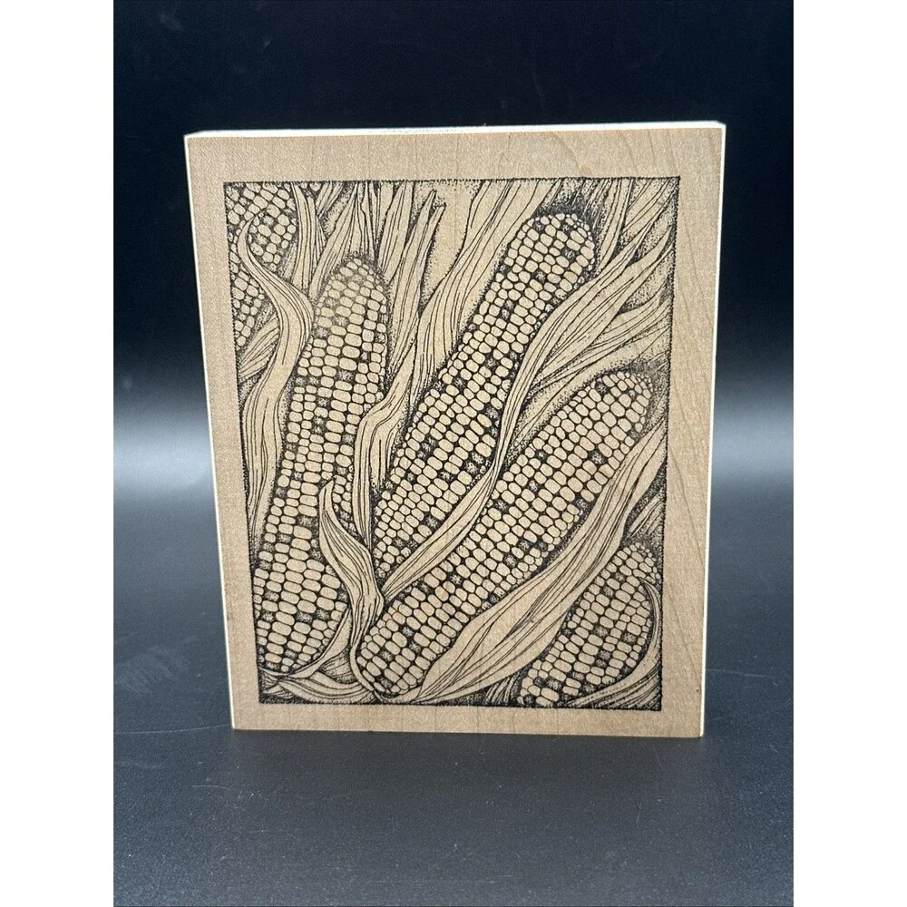 Peddler’s Pack Stampworks Corn Maize Fall Farm Stamp Indiana
